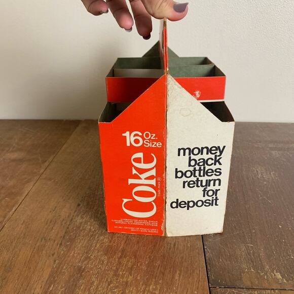 Vintage Coca-Cola 16oz 8 bottle Coke adds to life advertisement case carrier - Picture 4 of 7